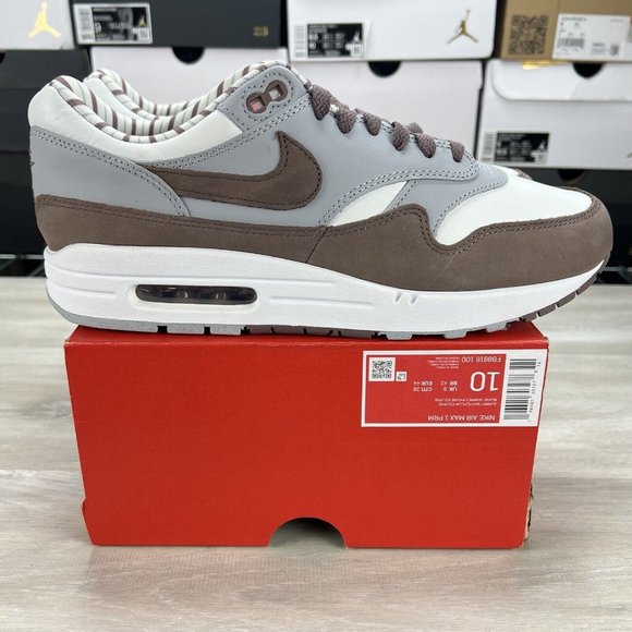 Size 10 - Nike Air Max 1 Shima Shima Summit White / Plum Eclipse FB8916 100 - Picture 1 of 12